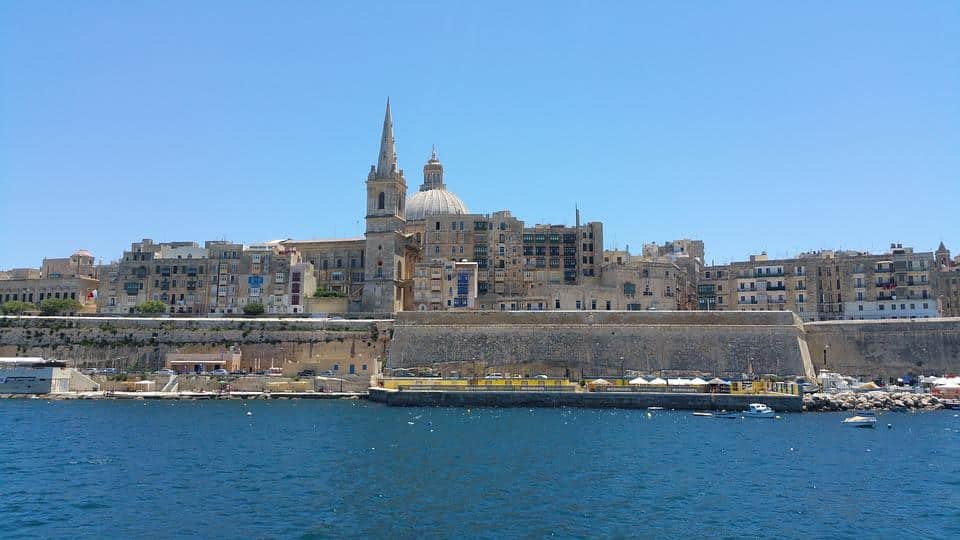 Cidade de Valleta em Malta